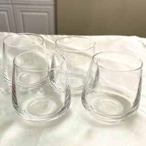 SET OF 4 EUC PLAIN STEMLESS CORDIAL/LIQUEUR GLASSES